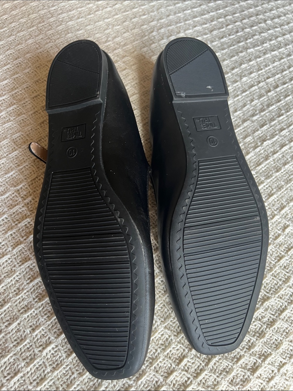 Time and Tru Black Mary Jane Flats with Buckle - Picture 4 of 4